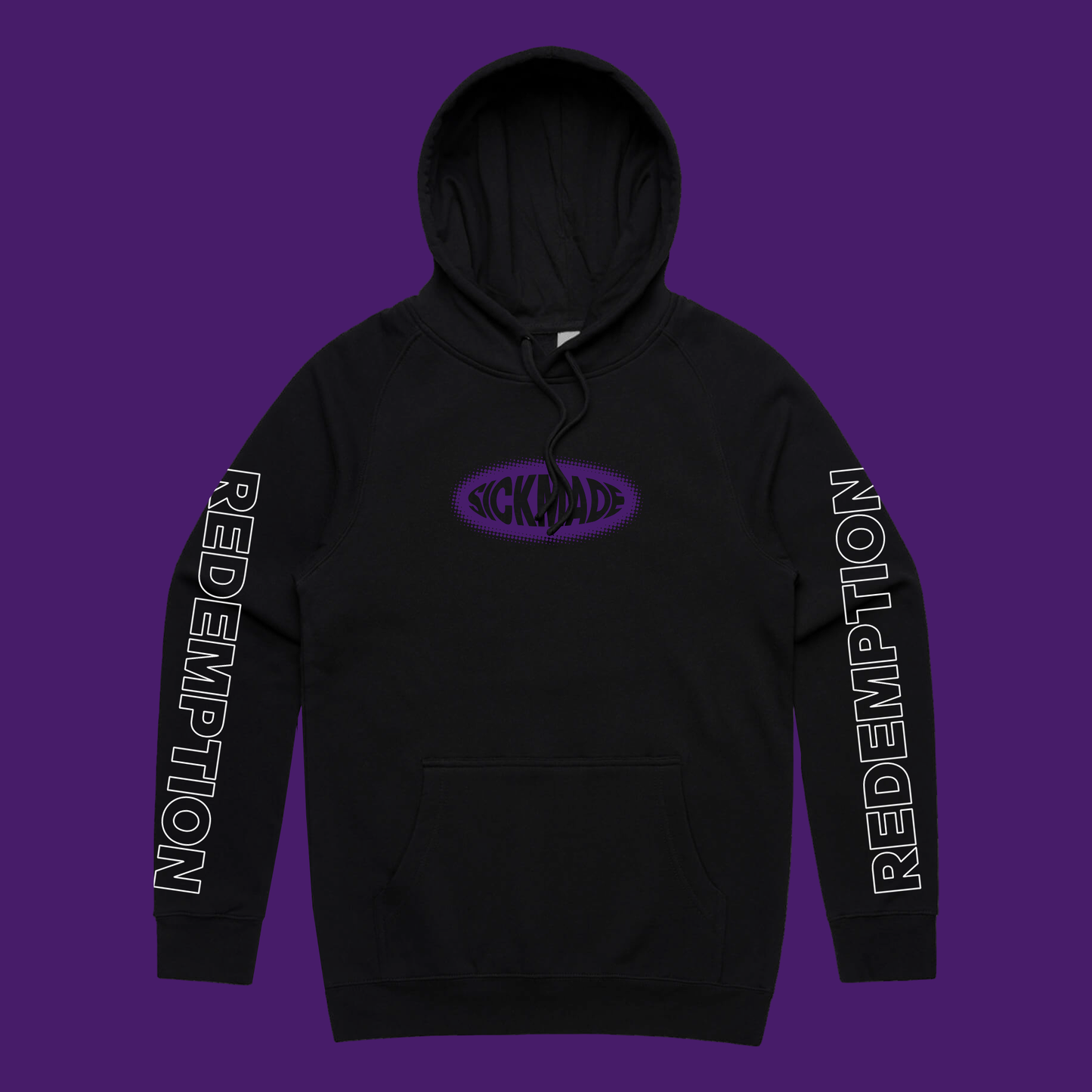 Redemption - Sleeve Print Hoodie (Black)