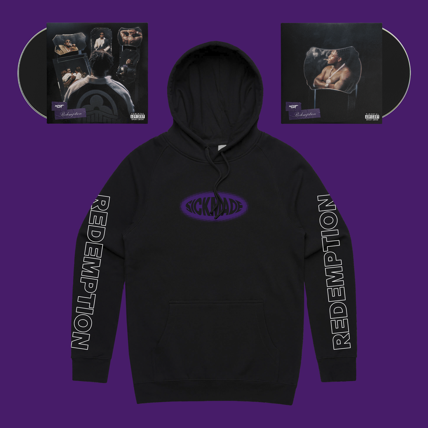 Redemption - Signed CD Hoodie Bundle